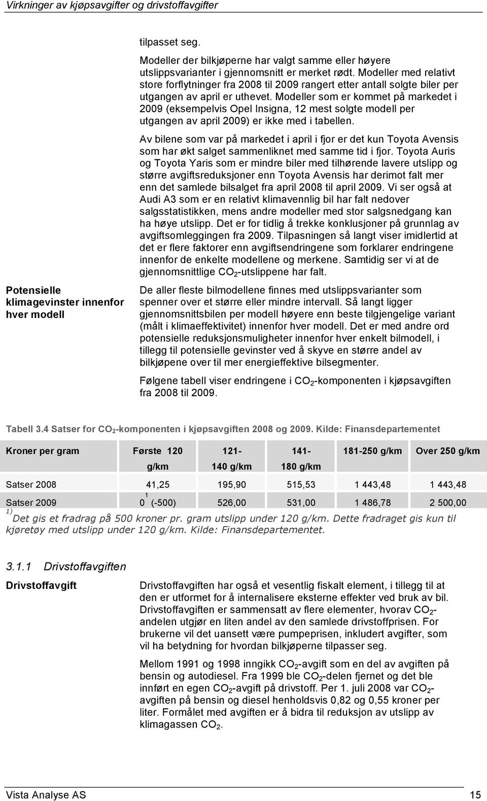 Modeller som er kommet på markedet i 2009 (eksempelvis Opel Insigna, 12 mest solgte modell per utgangen av april 2009) er ikke med i tabellen.