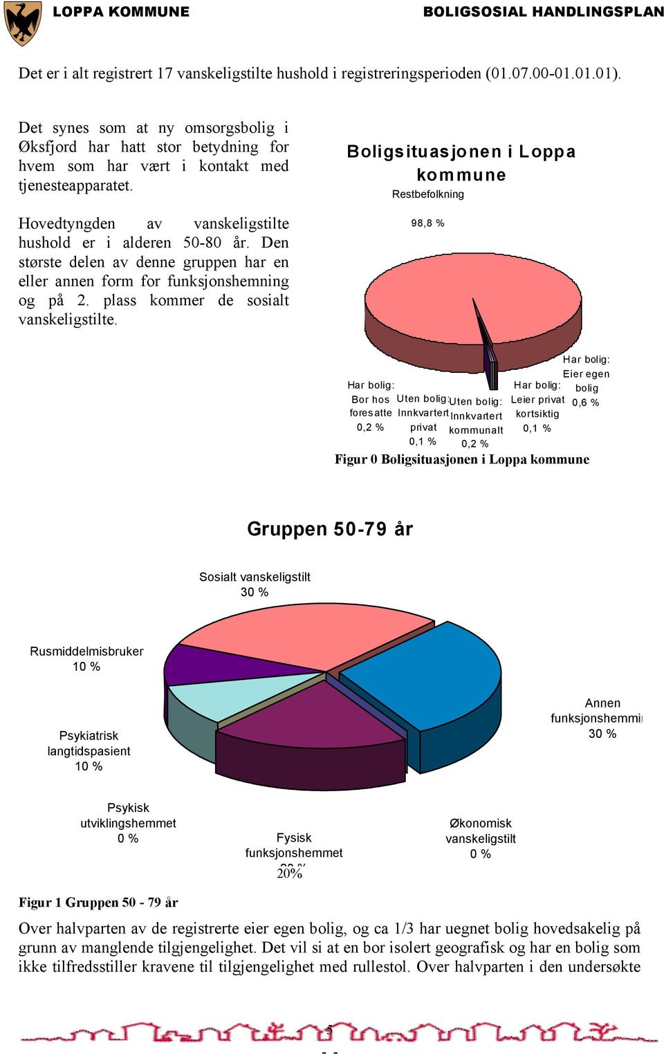 Den største delen av denne gruppen har en eller annen form for funksjonshemning og på 2. plass kommer de sosialt vanskeligstilte.