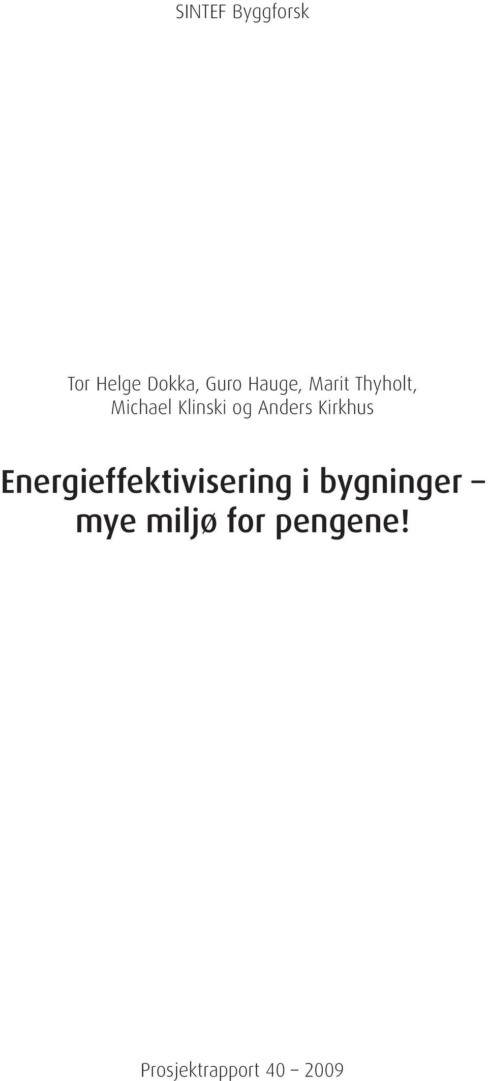 Anders Kirkhus Energieffektivisering i