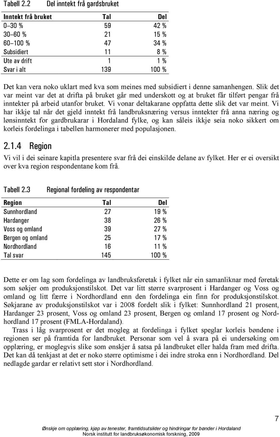 meines med subsidiert i denne samanhengen. Slik det var meint var det at drifta på bruket går med underskott og at bruket får tilført pengar frå inntekter på arbeid utanfor bruket.