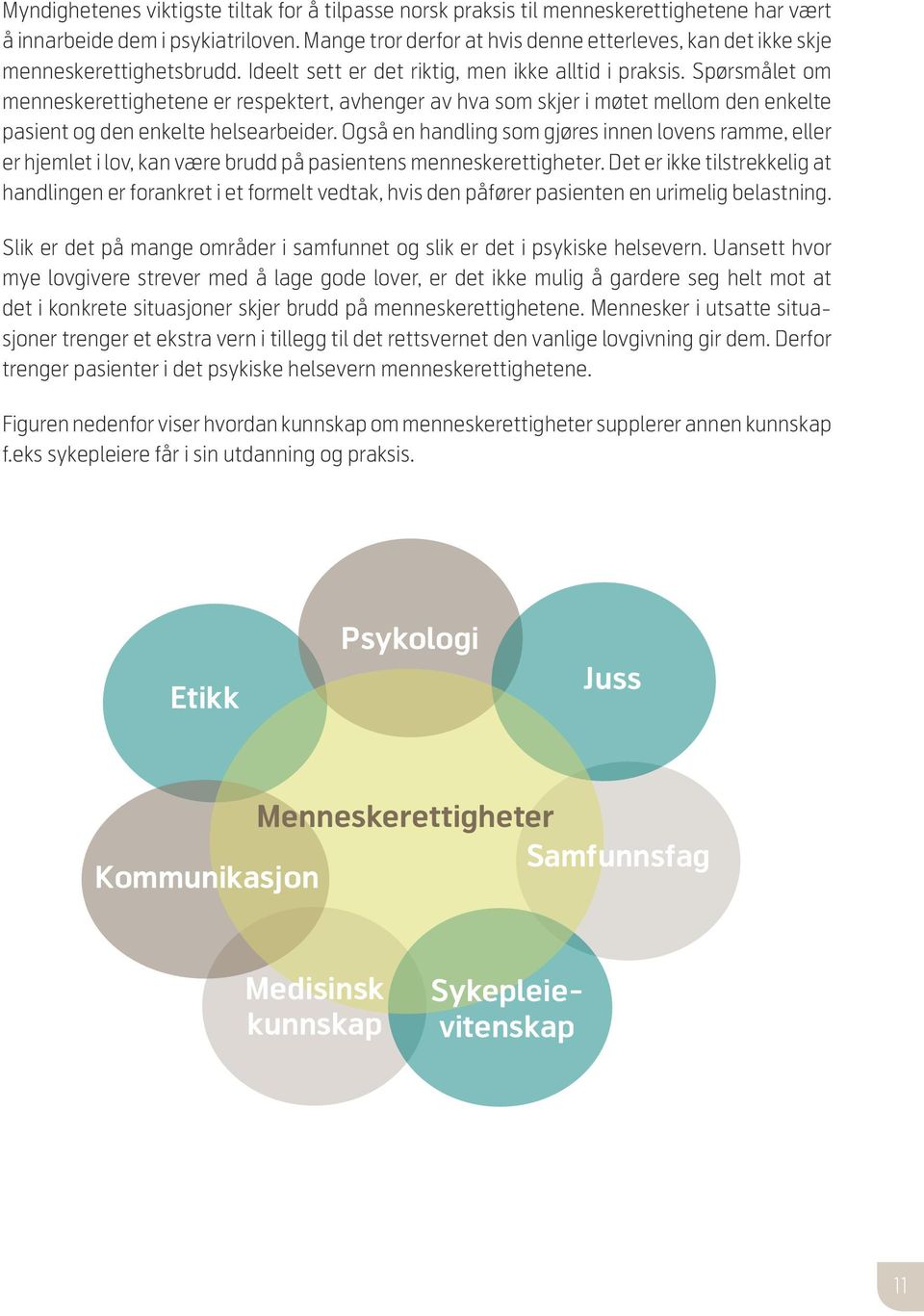 Spørsmålet om menneskerettighetene er respektert, avhenger av hva som skjer i møtet mellom den enkelte pasient og den enkelte helsearbeider.