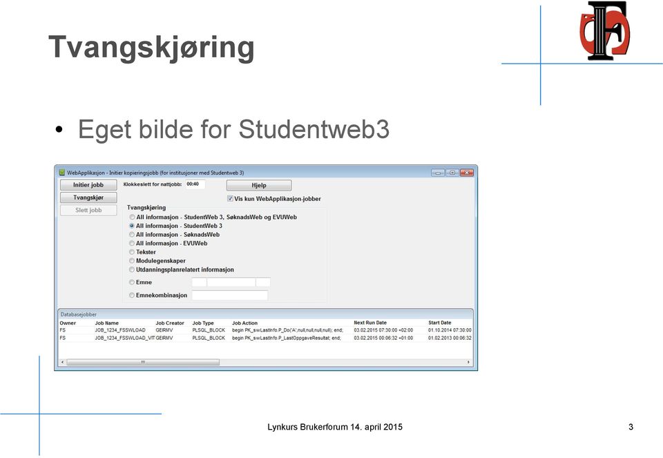 Studentweb3 Lynkurs