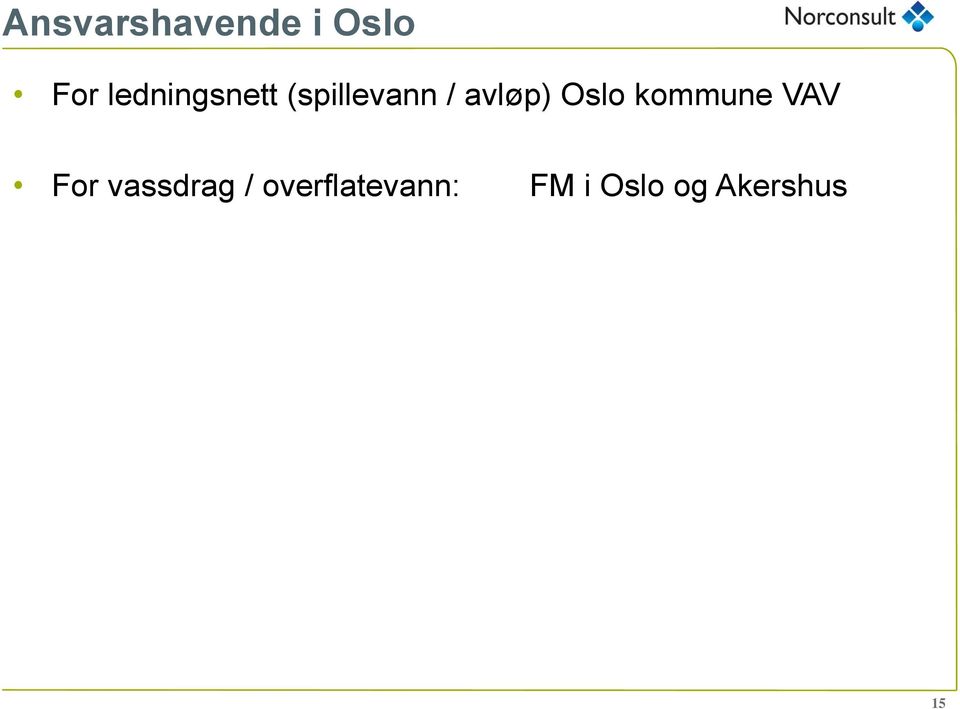 avløp) Oslo kommune VAV For
