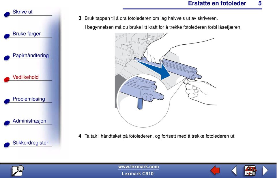 I begynnelsen må du bruke litt kraft for å trekke