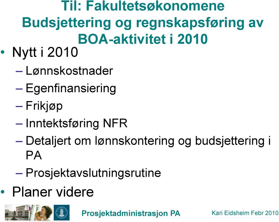 Frikjøp Inntektsføring NFR Detaljert om lønnskontering og