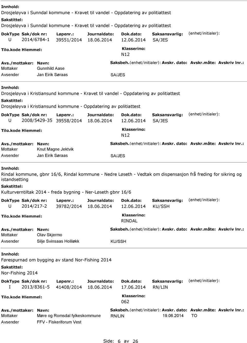 politiattest 2008/5429-35 39558/2014 12.06.