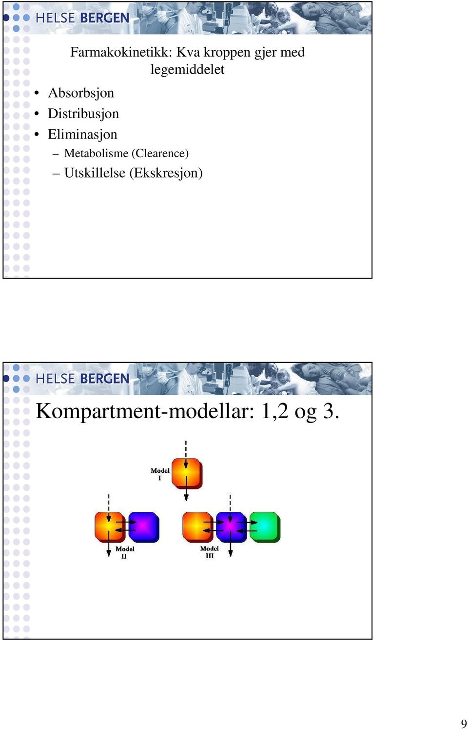 Eliminasjon Metabolisme (Clearence)