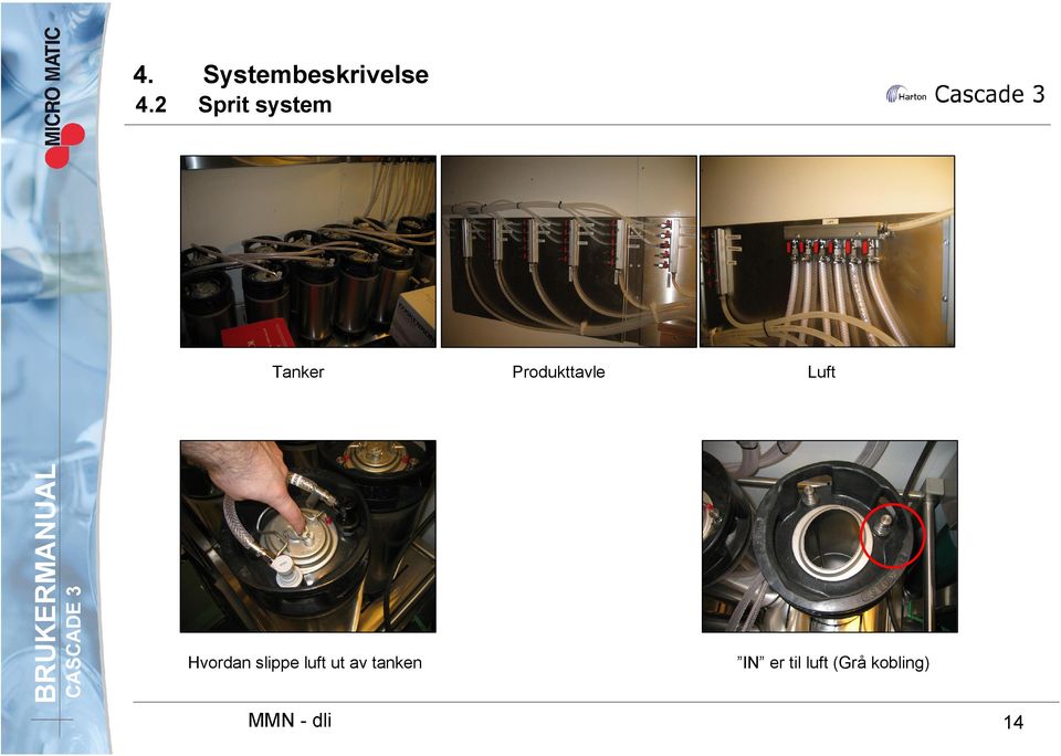 slippe luft ut av tanken MMN - dli