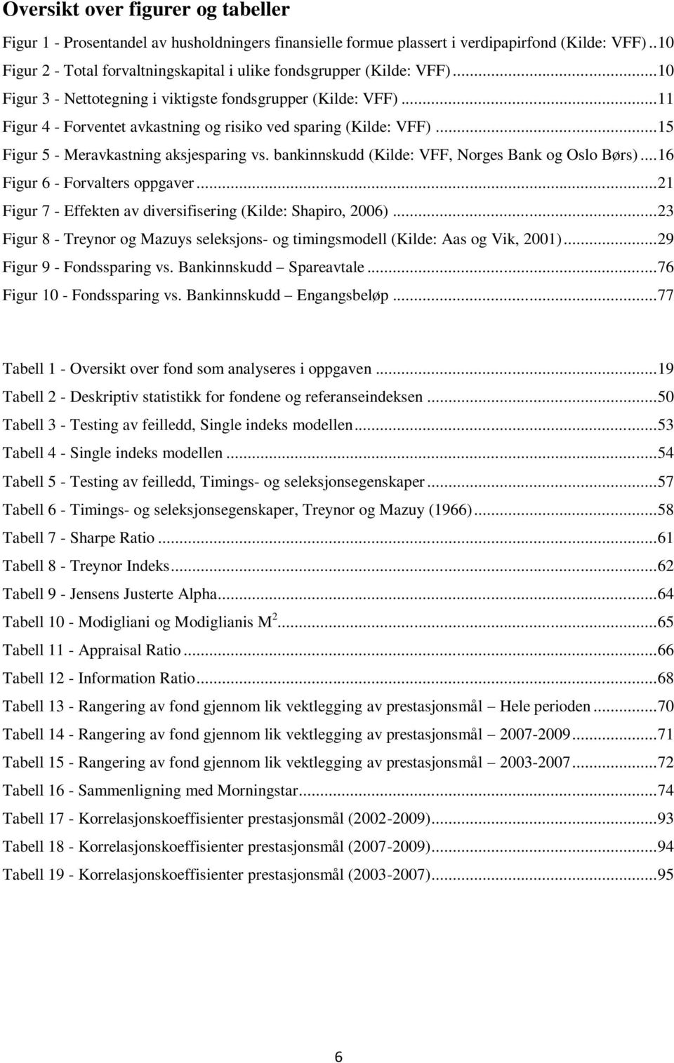 .. 11 Figur 4 - Forventet avkastning og risiko ved sparing (Kilde: VFF)... 15 Figur 5 - Meravkastning aksjesparing vs. bankinnskudd (Kilde: VFF, Norges Bank og Oslo Børs).