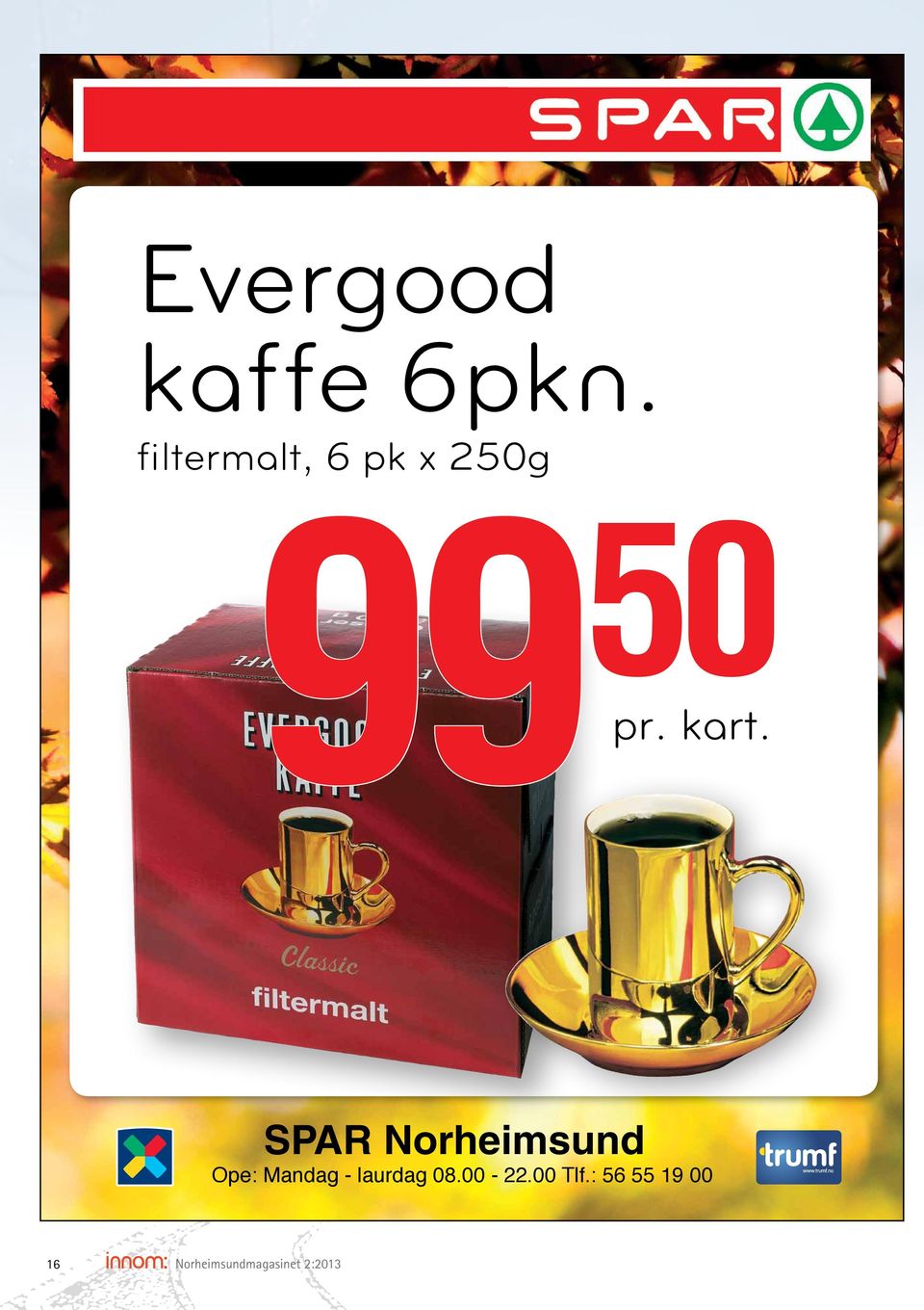 kart. SPAR Norheimsund Ope: