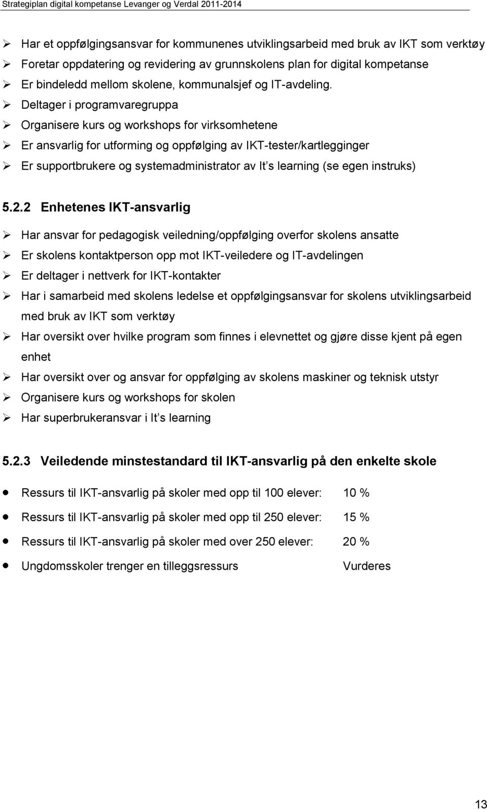 Deltager i programvaregruppa Organisere kurs og workshops for virksomhetene Er ansvarlig for utforming og oppfølging av IKT-tester/kartlegginger Er supportbrukere og systemadministrator av It s