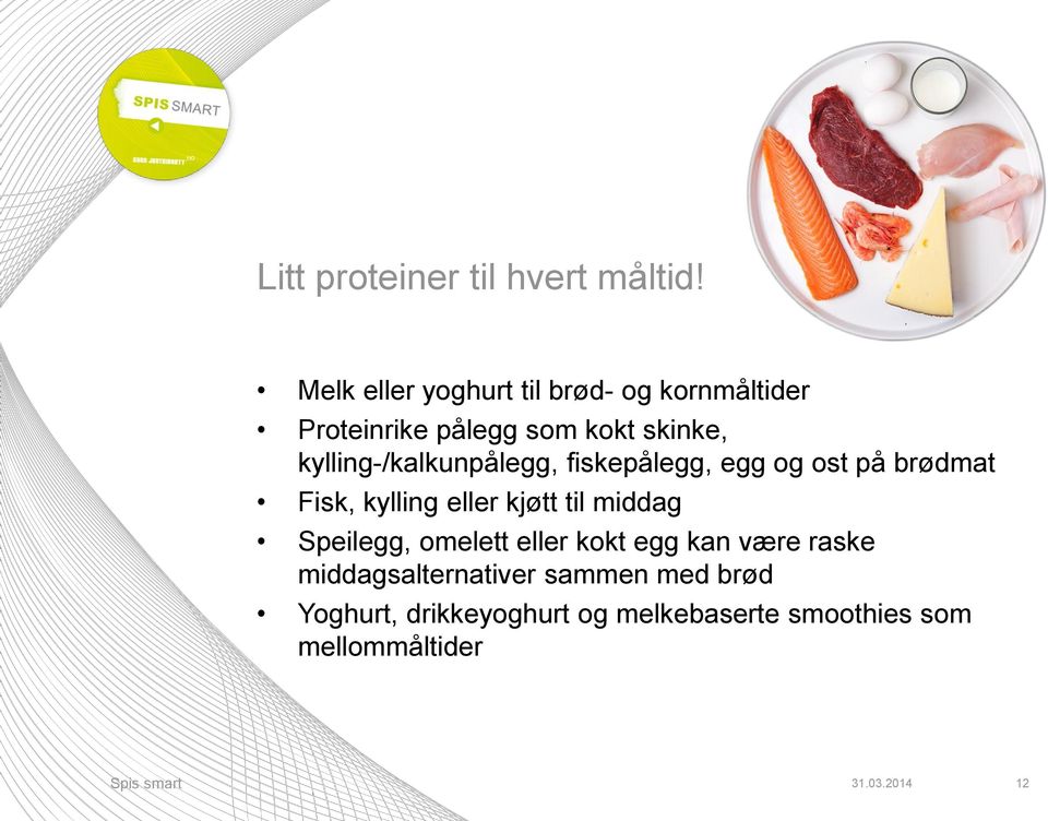 kylling-/kalkunpålegg, fiskepålegg, egg og ost på brødmat Fisk, kylling eller kjøtt til