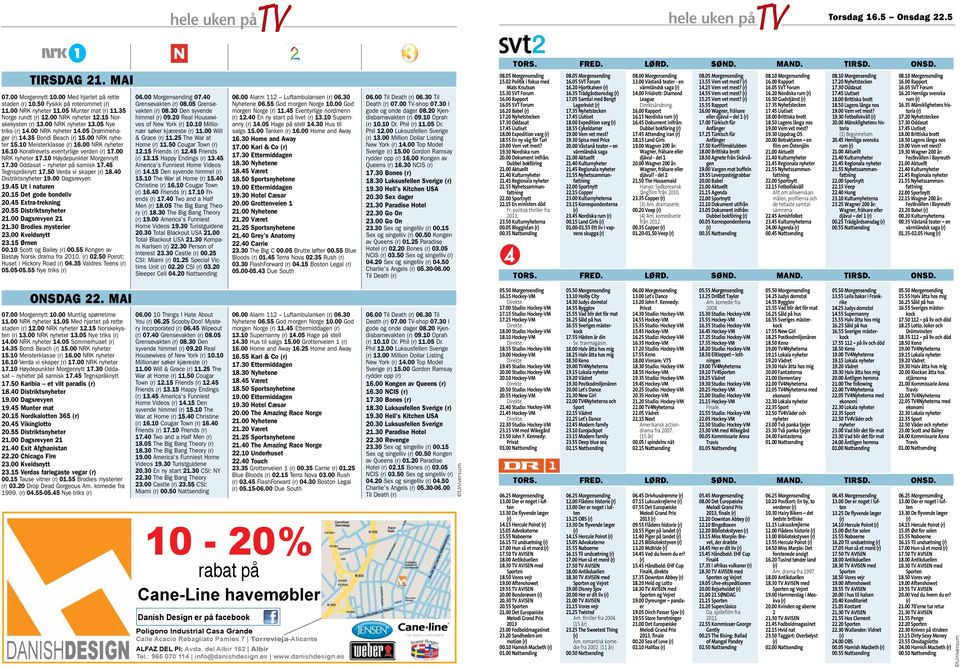 10 Korallrevets eventyrlige verden 17.00 NRK nyheter 17.10 Høydepunkter Morgennytt 17.30 Oddasat nyheter på samisk 17.45 Tegnspråknytt 17.50 Verda vi skaper 18.40 Distriktsnyheter 19.00 Dagsrevyen 19.