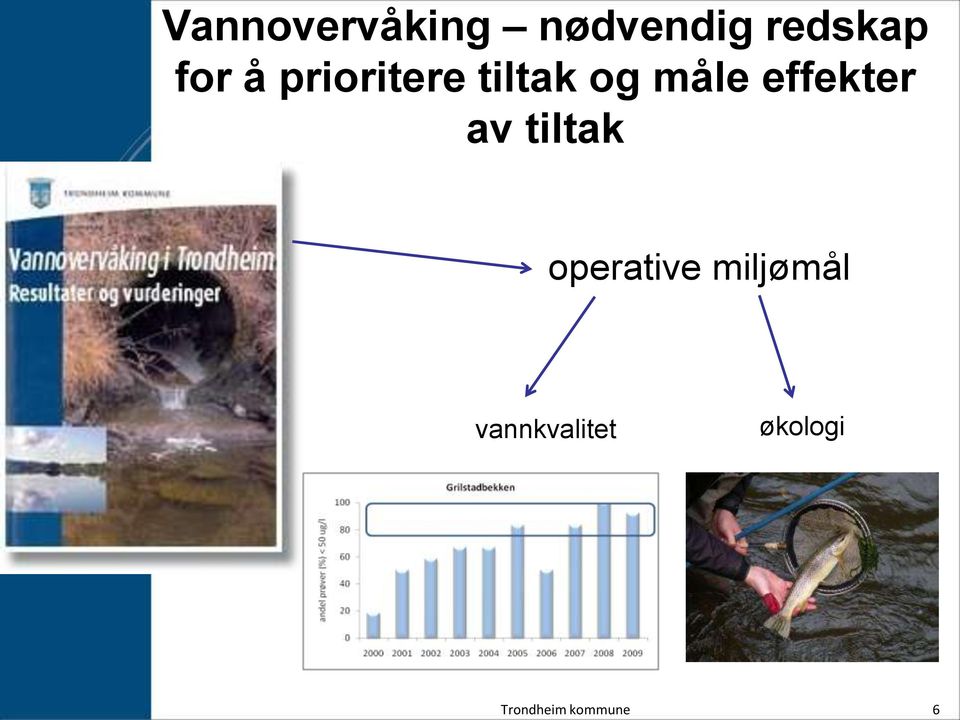 og måle effekter av tiltak