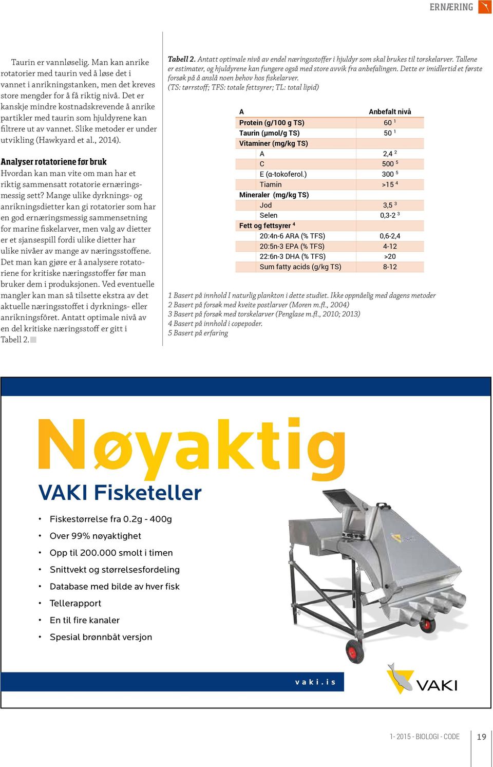 Analyser rotatoriene før bruk Hvordan kan man vite om man har et riktig sammensatt rotatorie ernæringsmessig sett?