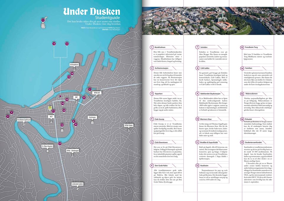 sommerdager. Historien sitter i veggene, Munkholmen har tidligere vært både kloster, fengsel og festning. Solsiden er Trondheims svar på Aker Brygge.