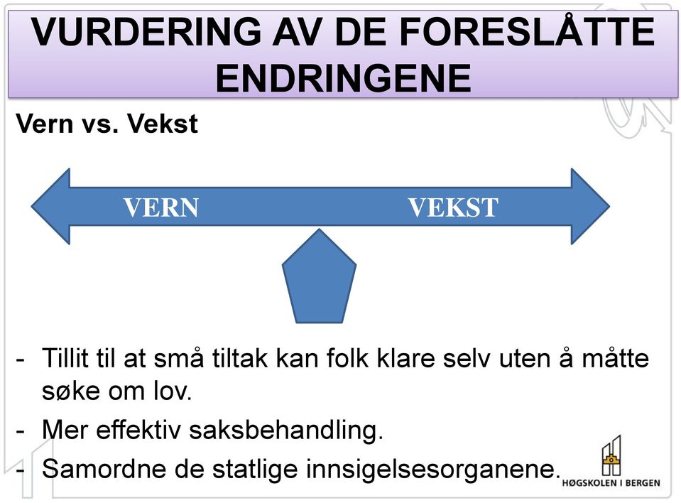 tiltak kan folk klare selv uten å måtte søke om lov.