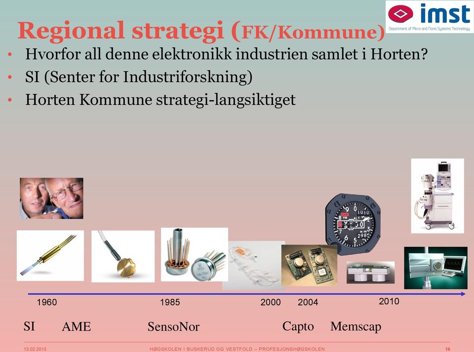 SI (Senter for Industriforskning) Horten Kommune strategi-langsiktiget