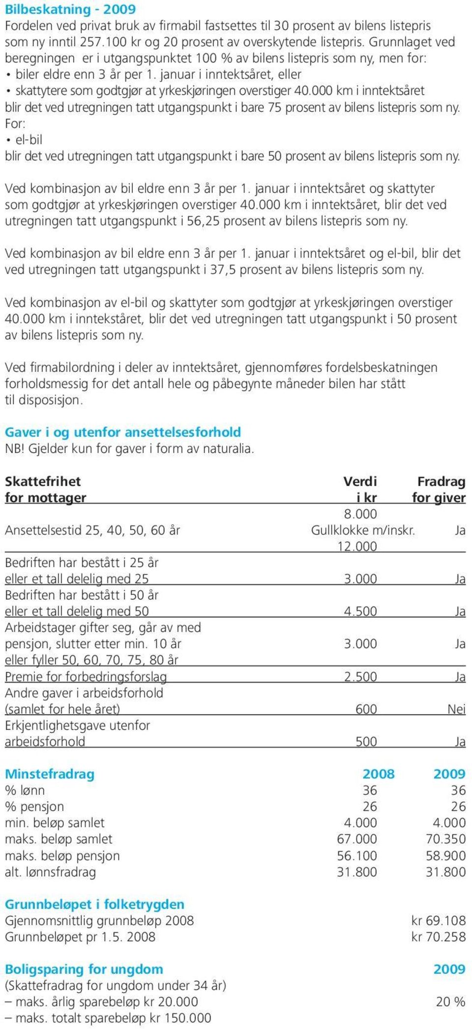 januar i inntektsåret, eller skattytere som godtgjør at yrkeskjøringen overstiger 40.000 km i inntektsåret blir det ved utregningen tatt utgangspunkt i bare 75 prosent av bilens listepris som ny.