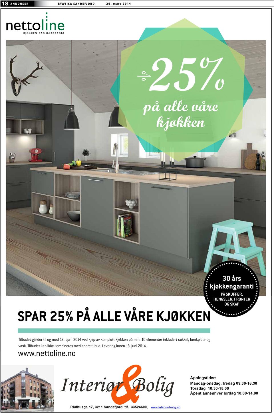 000,- og 60.000,-. Levering innen 31. januar 2013. NOLTE Designkjøkken Tysk designkjøkken med utsøkt finish og mange tekniske finesser!