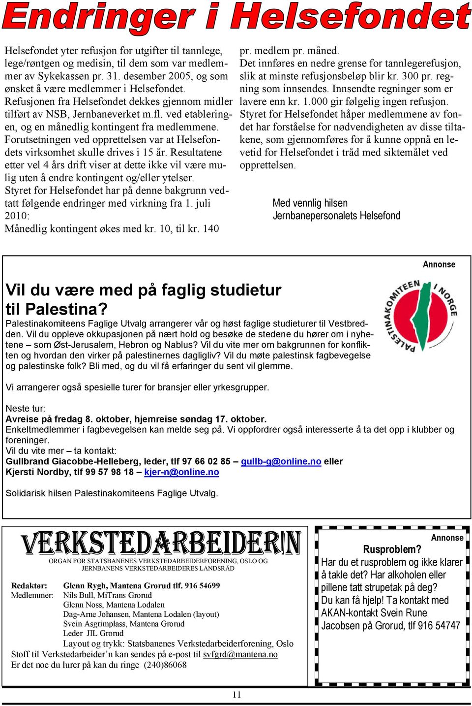 Forutsetningen ved opprettelsen var at Helsefondets virksomhet skulle drives i 15 år. Resultatene etter vel 4 års drift viser at dette ikke vil være mulig uten å endre kontingent og/eller ytelser.