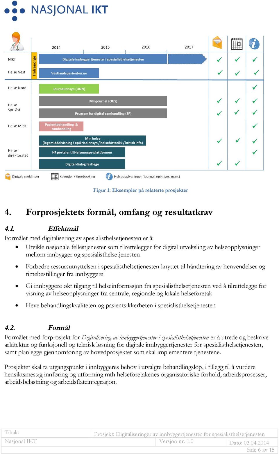 Effektmål Formålet med digitalisering av spesialisthelsetjenesten er å: Utvikle nasjonale fellestjenester som tilrettelegger for digital utveksling av helseopplysninger mellom innbygger og