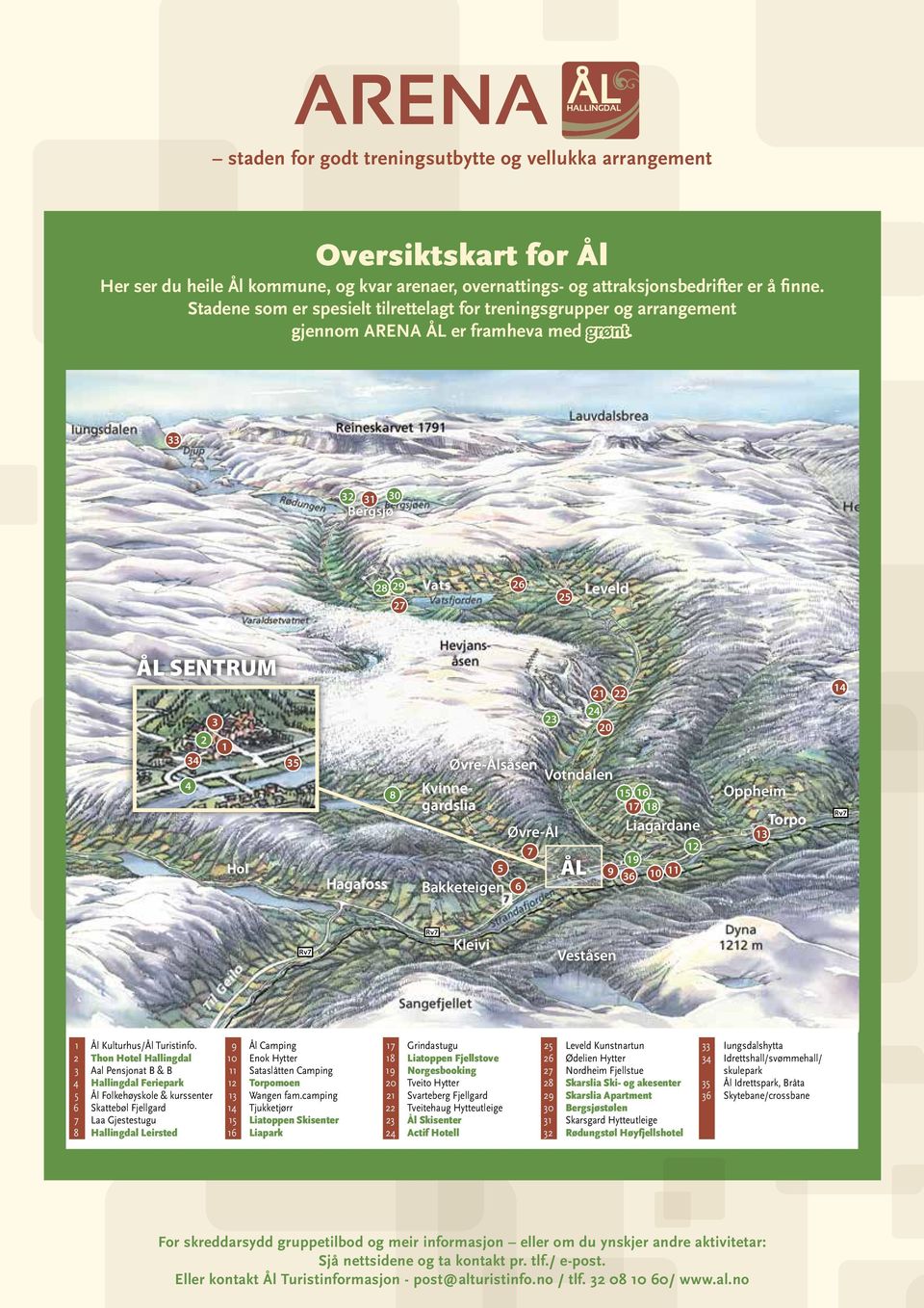 33 32 31 30 Bergsjø 28 29 27 Vats 26 25 Leveld ÅL SENTRUM 2 1 34 35 4 3 Hol Hagafoss 8 Øvre-Ålsåsen Votndalen Kvinnegardslia 5 Bakketeigen Øvre-Ål 6 7 23 ÅL 21 22 24 20 15 16 17 18 Liagardane 12 19 9