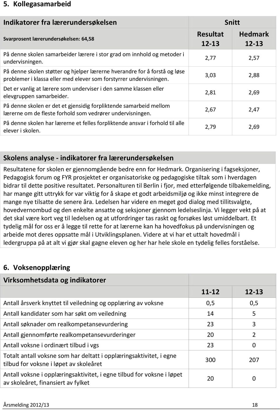 Det er vanlig at lærere som underviser i den samme klassen eller elevgruppen samarbeider.