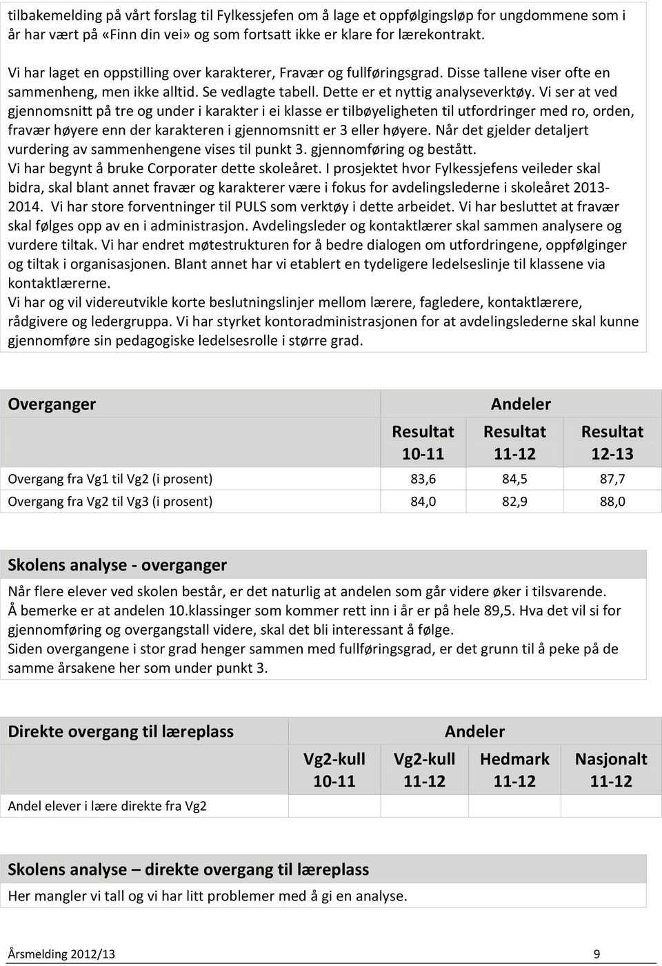 Vi ser at ved gjennomsnitt på tre og under i karakter i ei klasse er tilbøyeligheten til utfordringer med ro, orden, fravær høyere enn der karakteren i gjennomsnitt er 3 eller høyere.