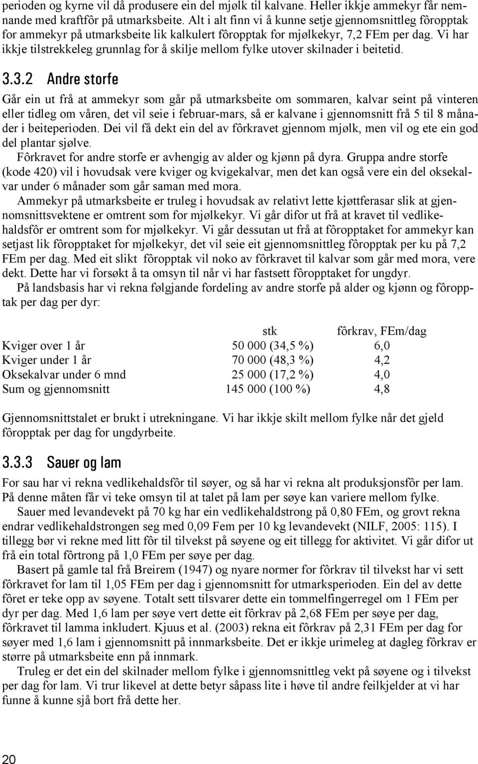 Vi har ikkje tilstrekkeleg grunnlag for å skilje mellom fylke utover skilnader i beitetid. 3.