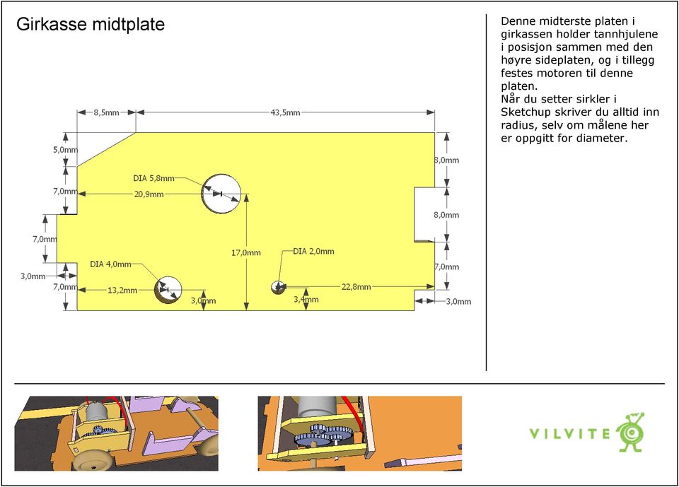 tillegg festes motoren til denne platen.