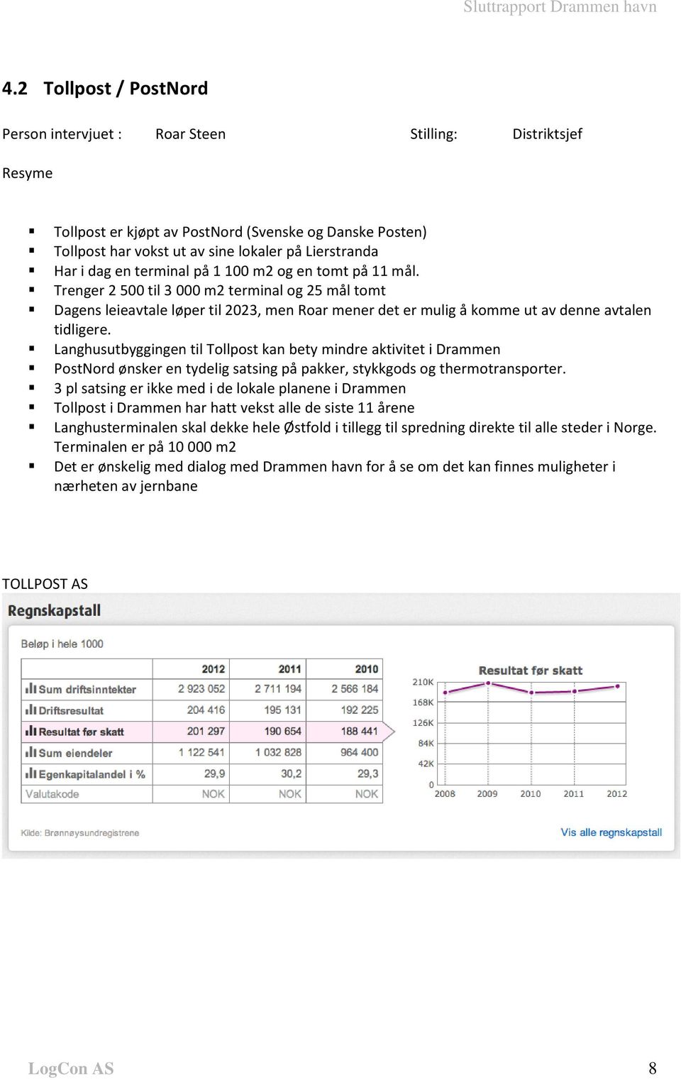 Langhusutbyggingen til Tollpost kan bety mindre aktivitet i Drammen PostNord ønsker en tydelig satsing på pakker, stykkgods og thermotransporter.