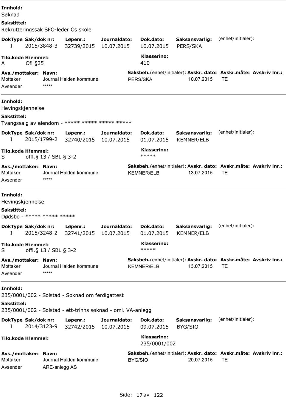 2015 T nnhold: Hevingskjennelse Dødsbo - 2015/3248-2 32741/2015 01.07.