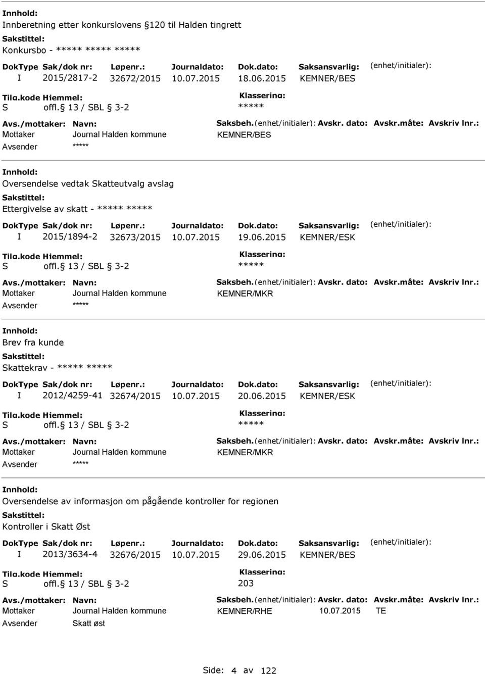 2015 KMNR/K KMNR/MKR nnhold: Brev fra kunde kattekrav - 2012/4259-41 32674/2015 20.06.