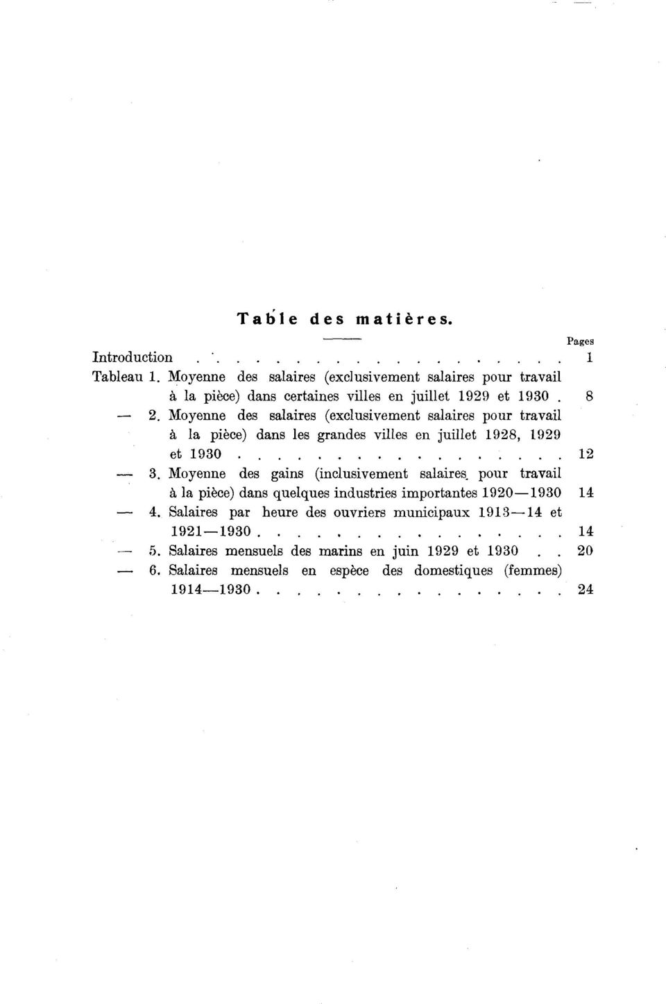 Moyenne des salaires (exclusivement salaires pour travail la pièce) dans les grandes villes en juillet 1928, 1929 et 1930.