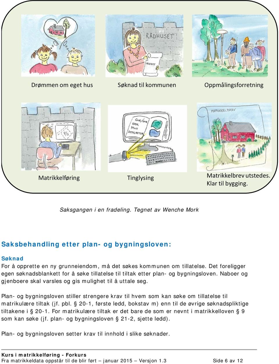 Det foreligger egen søknadsblankett for å søke tillatelse til tiltak etter plan- og bygningsloven. Naboer og gjenboere skal varsles og gis mulighet til å uttale seg.