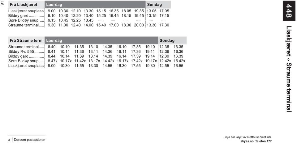 10 14.35 16.10 17.35 19.10 12.35 16.35 Bildøy Rv. 555... 8.41 10.11 11.36 13.11 14.36 16.11 17.36 19.11 12.36 16.36 Bildøy gard... 8.44 10.14 11.39 13.14 14.39 16.14 17.39 19.14 12.39 16.39 Søre Bildøy snupl.