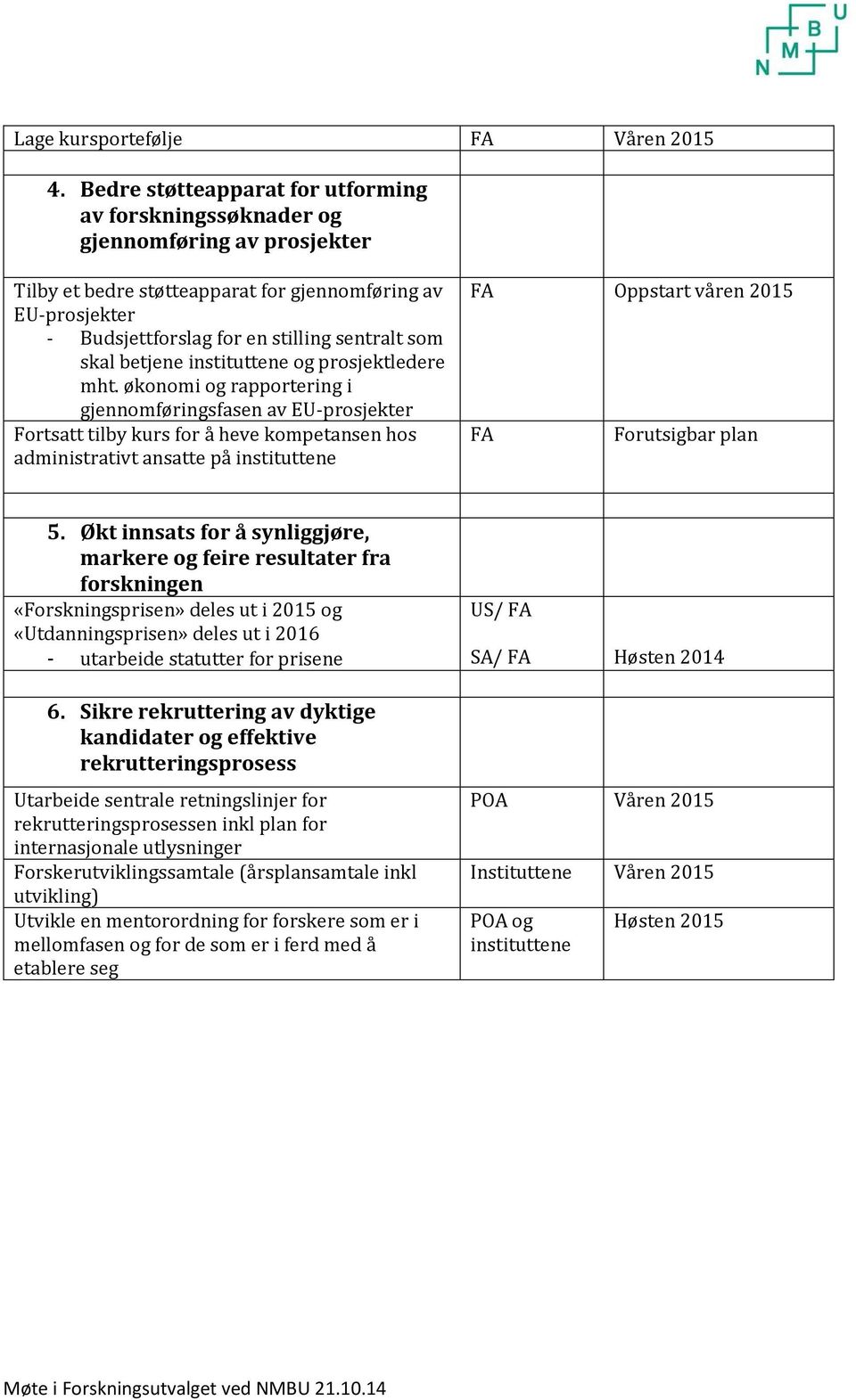 skal betjene instituttene og prosjektledere mht.