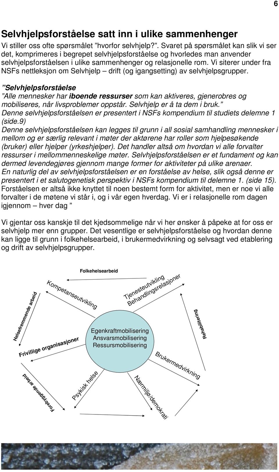 Vi siterer under fra NSFs nettleksjon om Selvhjelp drift (og igangsetting) av selvhjelpsgrupper.