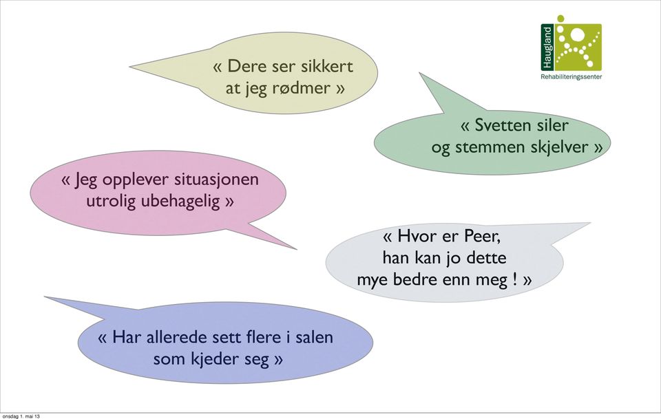 ubehagelig» «Hvor er Peer, han kan jo dette mye bedre