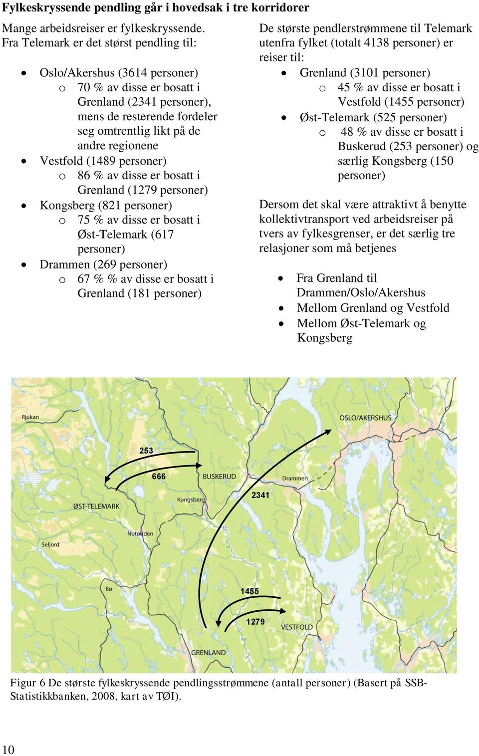 Vestfold (1489 personer) o 86 % av disse er bosatt i Grenland (1279 personer) Kongsberg (821 personer) o 75 % av disse er bosatt i Øst-Telemark (617 personer) Drammen (269 personer) o 67 % % av disse