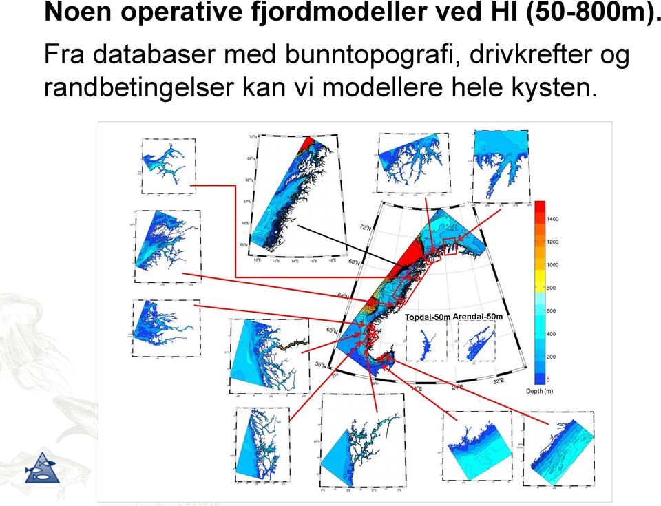 Fra databaser med bunntopografi,