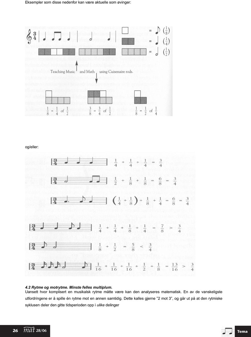 Uansett hvor komplisert en musikalsk rytme måtte være kan den analyseres matematisk.