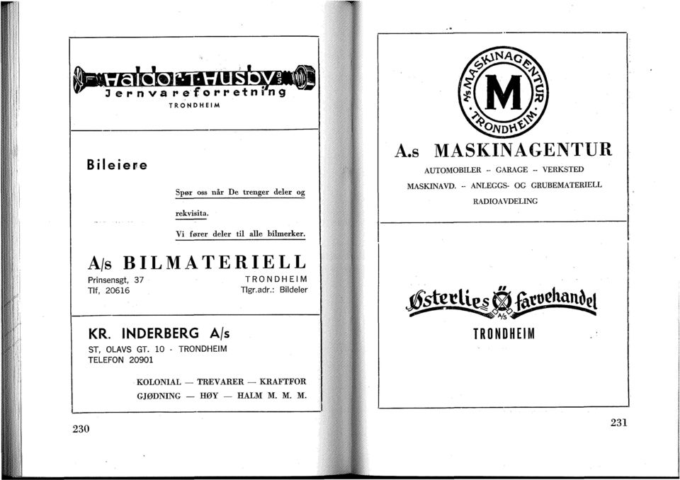 MASKINAVD. -- ANLEGGS- OG GRUBEMATERIELL RADIOAVDELING Vi fører deler til alle bilmerker.