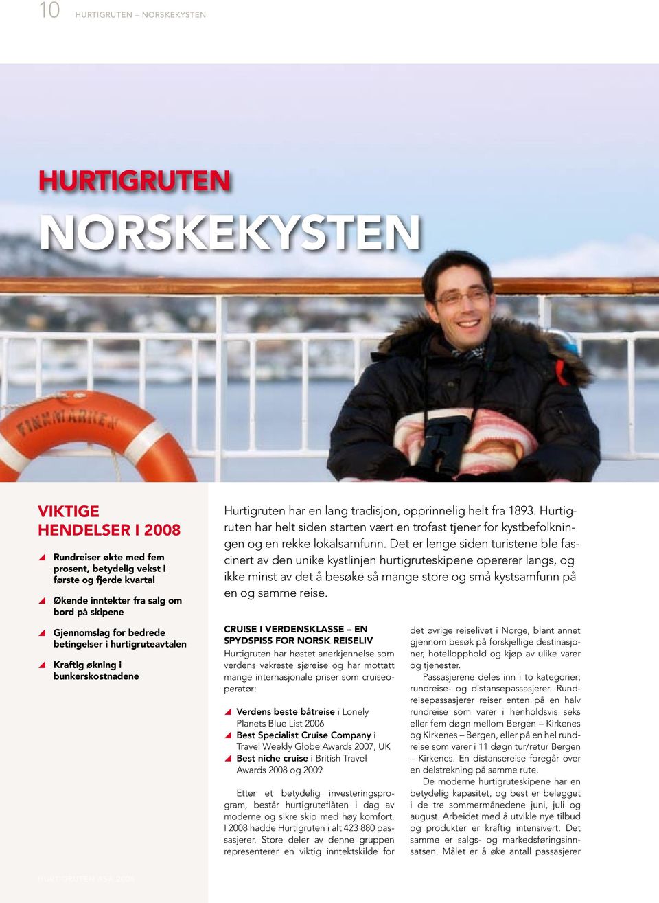 Hurtigruten har helt siden starten vært en trofast tjener for kystbefolkningen og en rekke lokalsamfunn.