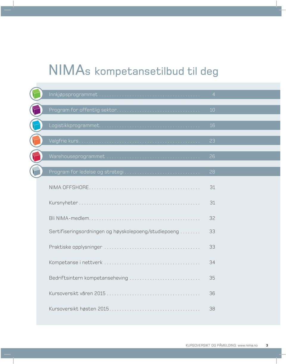 ... 32 Sertifiseringsordningen og høyskolepoeng/studiepoeng... 33 Praktiske opplysninger... 33 Kompetanse i nettverk.