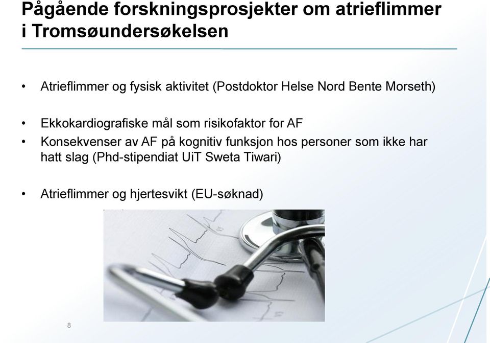 risikofaktor for AF Konsekvenser av AF på kognitiv funksjon hos personer som ikke