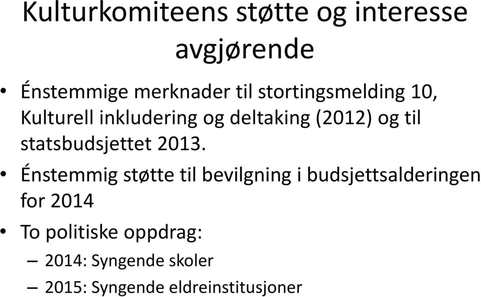 statsbudsjettet 2013.