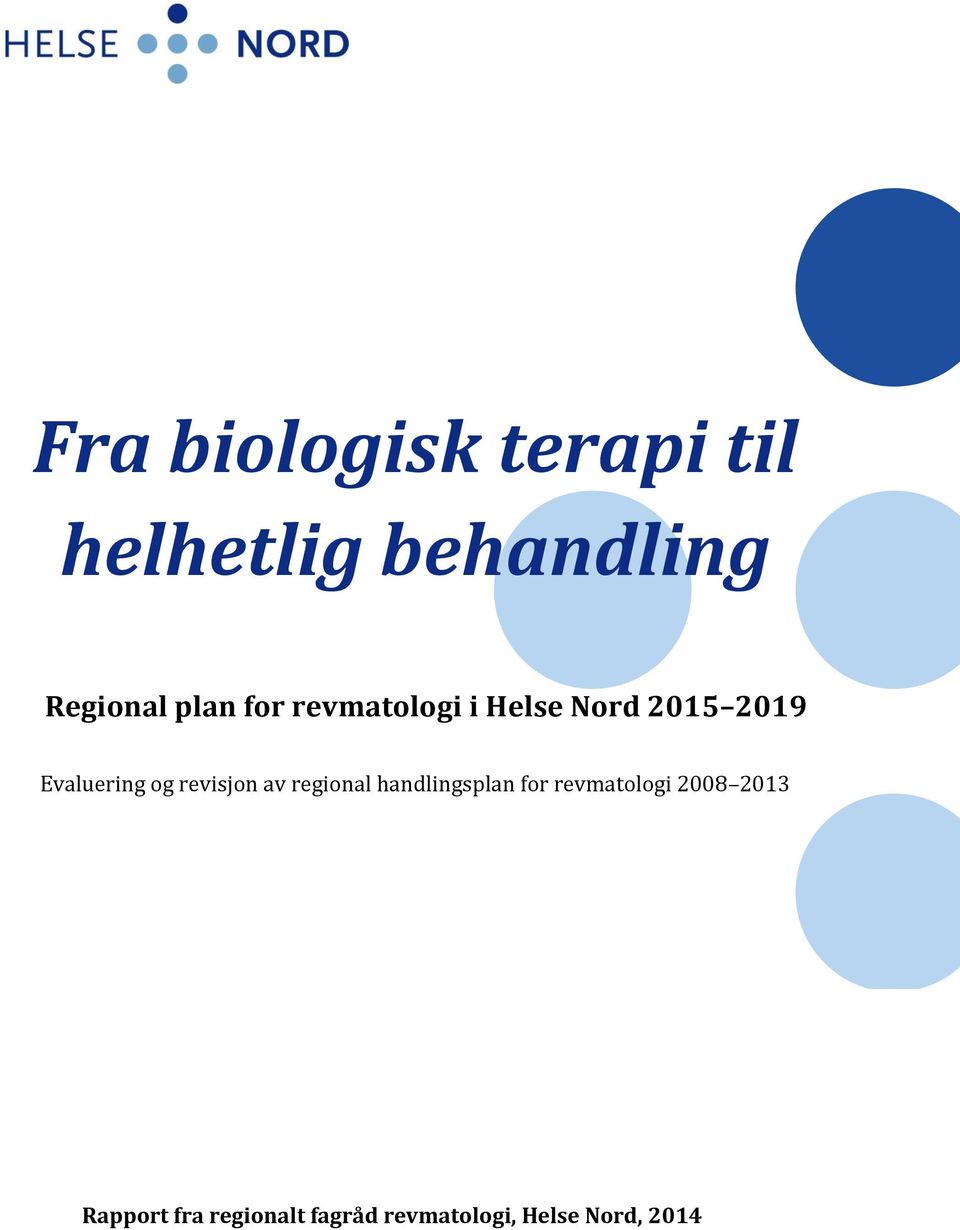 revisjon av regional handlingsplan for revmatologi 2008