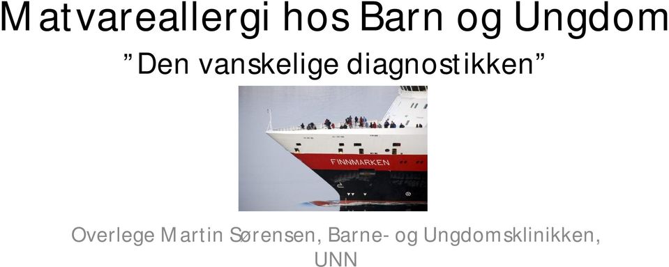 diagnostikken Overlege Martin